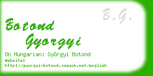 botond gyorgyi business card