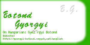 botond gyorgyi business card